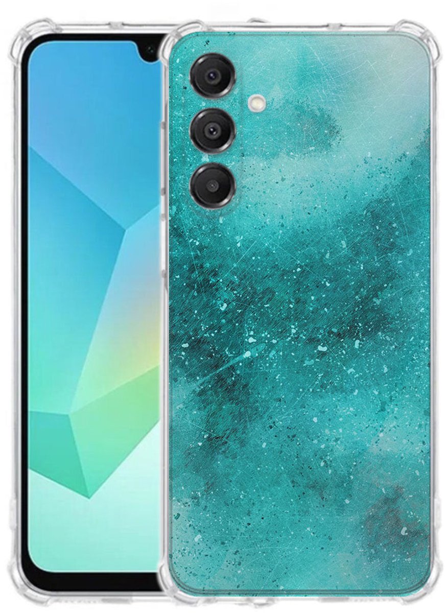 TPU Telefoonhoesje Samsung Galaxy A17 - Painting Blue schokabsorberende backcover