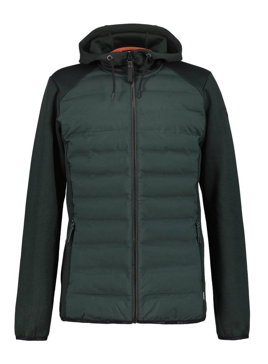 Icepeak Aikera Jas Heren Gevoerde jas Dark Donkergroen