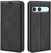 Étui Bookcase de Luxe MobyDefend Sony Xperia 10 VII (fermeture magnétique) - Zwart - Étui pour téléphone portable - Étui pour téléphone compatible avec : Sony Xperia 10 VII