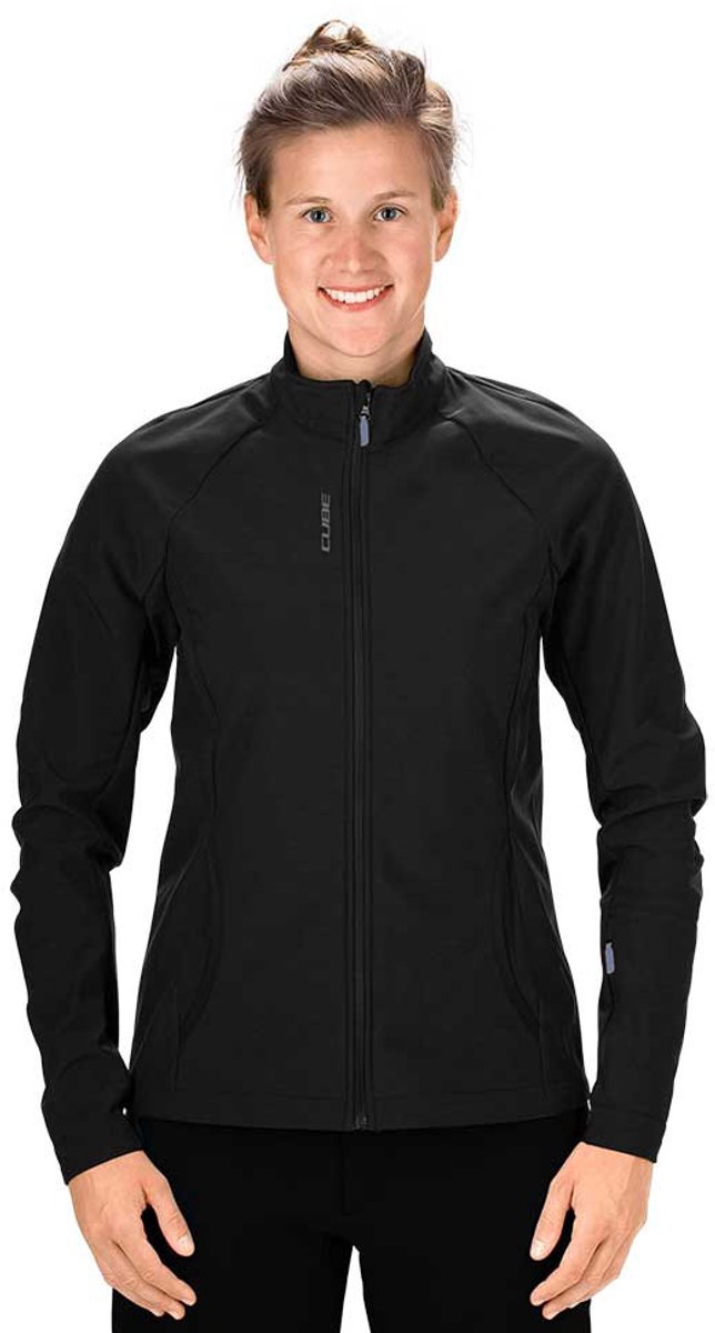 Cube Atx Softshell Cmpt Jas Zwart L Vrouw