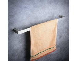 Candala Handdoekhouder 40 cm wandmontage gepolijst geborsteld nikkel, SUS 304 roestvrij staal, badkamer handdoekstang, Beelee BA8501N-40