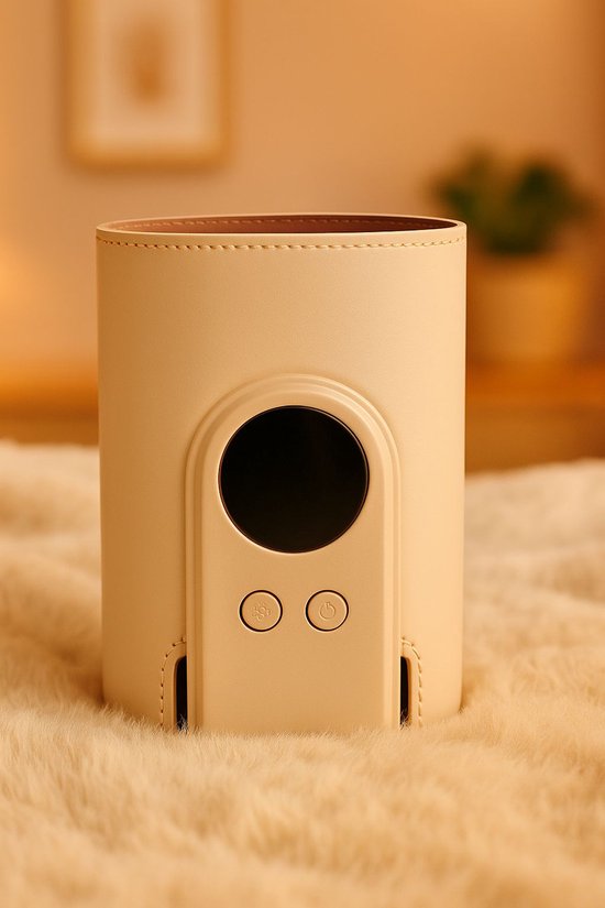 Draagbare Flesverwarmer - Beige - USB oplaadbaar van Merkloos — afbeelding 5