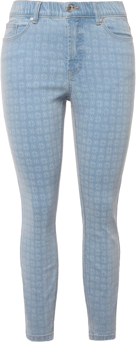 Studio Untold - Dames - Skinny jeans 5-pocket all-over print - Licht blauw denim - Maat 42