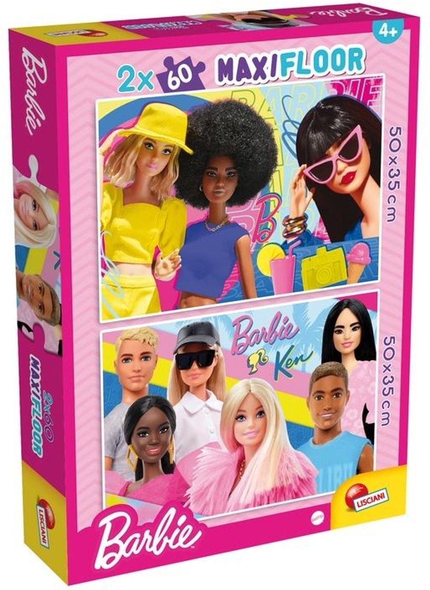 Lisciani - Barbie - puzzel Maxifloor - 2 x 60 stukjes