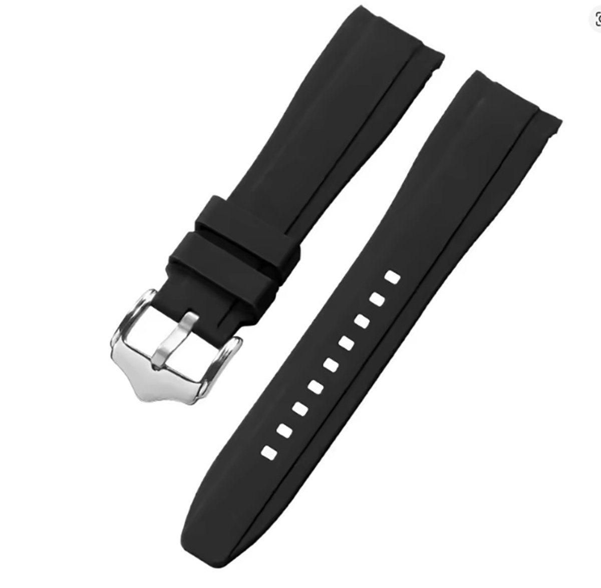 Actie4you® - Premium Siliconen Horlogebandje - Compatibel met Swatch X Omega MoonSwatch (20MM) - Zwart