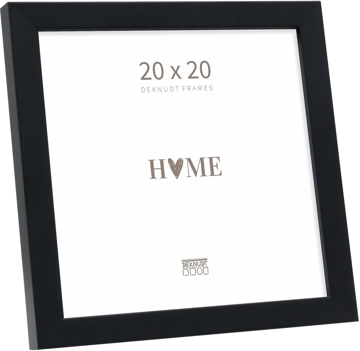 Deknudt Frames fotolijst S243K2 - zwart - smal - foto 20x20 cm