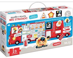 CzuCzu Puzzle z dziurką Wóz strażacki - CzuCzu Puzzel met gat Brandweerwagen