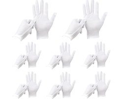 20 paar witte katoenen handschoenen - zacht handkatoen - witte handschoenen - katoenen handschoenen - alledaagse katoenen handschoenen - 8 inch