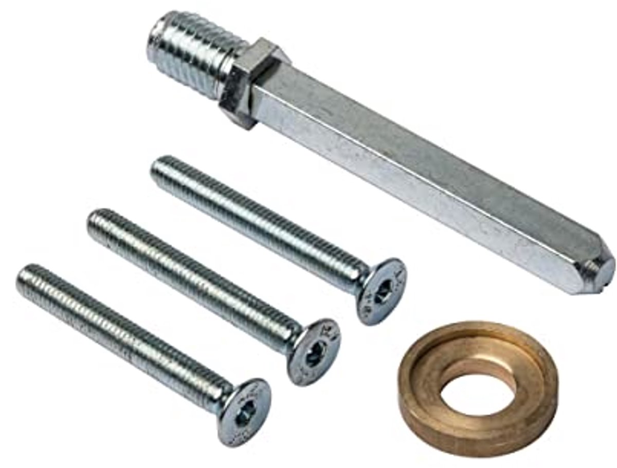 Bevestigingsset Deurbeslag - Wisselstift Set - Deuren Beveiligen - Verstelbare Deurdiktes - 8 mm vierkant - Zilver