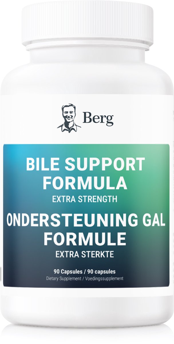 Berg Bile Support Formula Extra Strength – Met zorgvuldig geselecteerde spijsverteringskruiden – Volledige 90-dagenvoorraad – 90 capsules