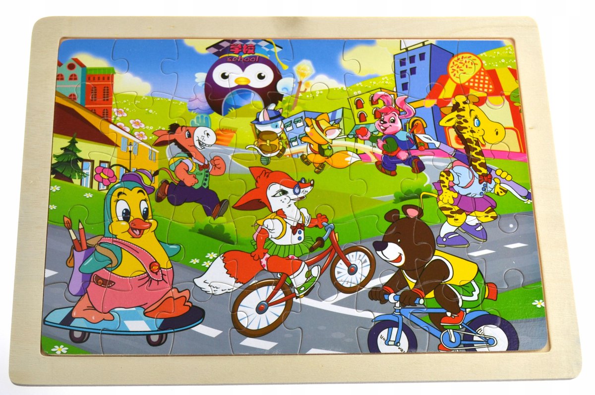 Grote Houten Puzzel 40 Stukjes - Educatief en Leuk voor Kinderen