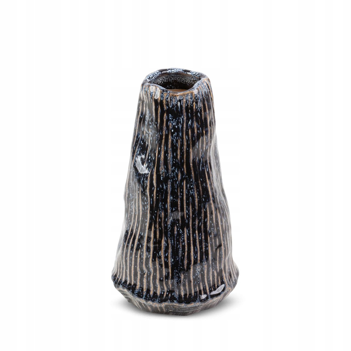 Decoratieve Vaas Alda 12x20 cm - Marineblauw Keramiek