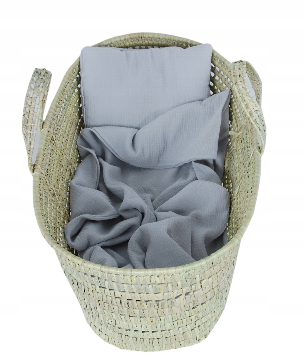 BabyLux Muslin Dekentje met Kussen - Zomerse Ademende Katoen 100x75cm