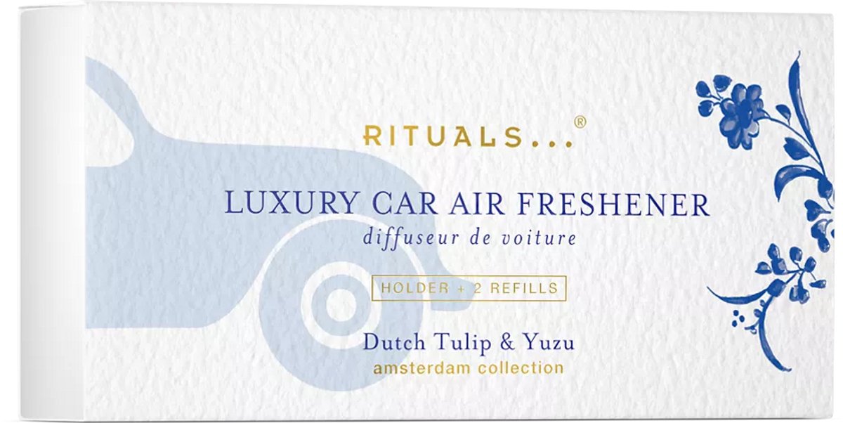 Rituals - Amsterdam Car Perfume Holder + 2 x Refill - Autogeur en 2 x navulling - Rituals Auto Parfum + Rituals cadeauverpakking