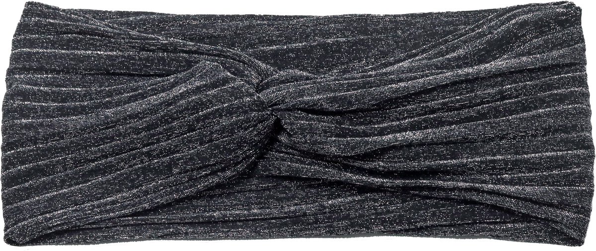 Emilie collection – Haarband – Zwart – Plissé – Elegant & Comfortabel – Metallic Look