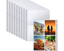 100 stuks transparante hoezen voor A4 foto's en ansichtkaarten