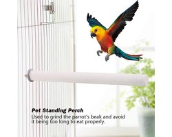EGoods - Vogelstokken van hout voor papegaaien - Natuurlijke speelstokken - 2,5 * 30 cm