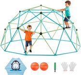 VEVOR Dôme d'escalade 305cm Structure géométrique d'escalade Met Balançoire/Basketballs