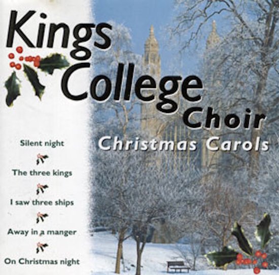 Kerstliederen van Kings College Choir met kerstversiering.