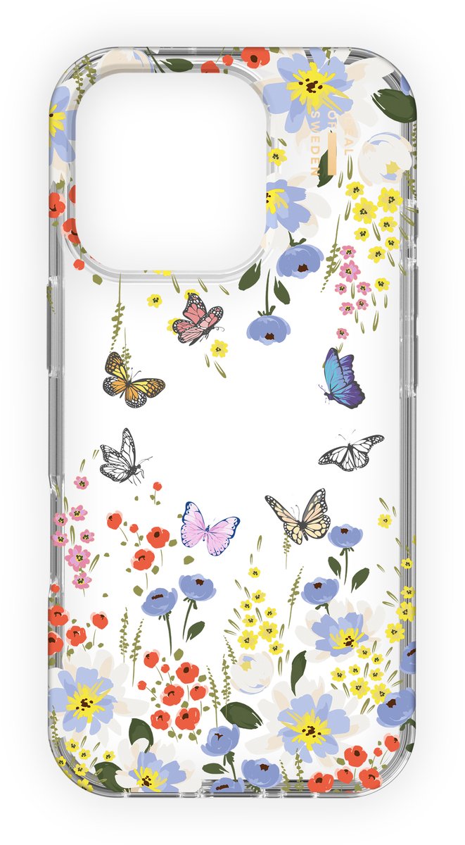 iDeal of Sweden Clear Case Mid geschikt voor Apple iPhone 16 Pro Artistic Garden