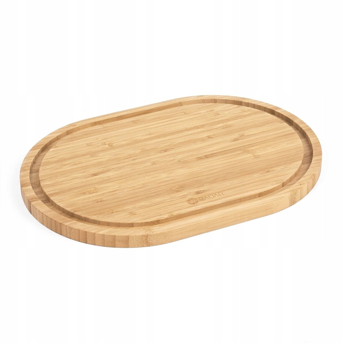 Tadar Bamboe Snijplank Ovaal 33x23x1.6 cm met Sappengoot
