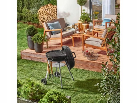 Russel Koolgrill Ø 54 cm - Draagbaar met Wielen & Deksel — afbeelding 4