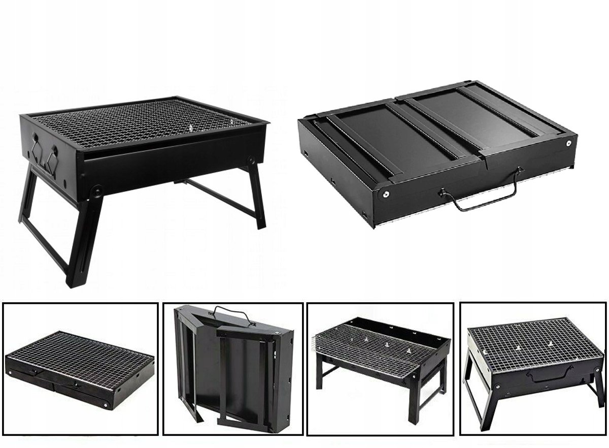 Opvouwbare Houtskool BBQ Grill - Compact & Draagbaar
