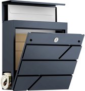 ALSTEN TECH Designer brievenbus, muurbrievenbus, postbus zonder krantenvak, zwart mat RAL 9017 Mini 30x23 cm ALSTEN TECH Designer brievenbus, muurbrievenbus, postbus zonder krantenvak, zwart mat RAL 9017 Mini 30x23 cm