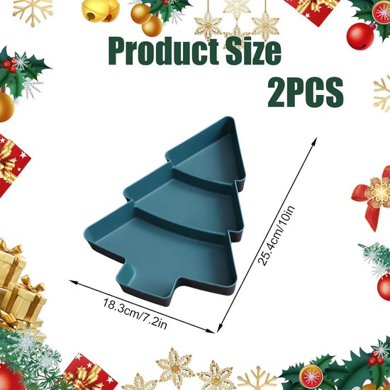 Generisch Deviled Egg Kerstboom, 3 dieren toegewezen eiercontainer met