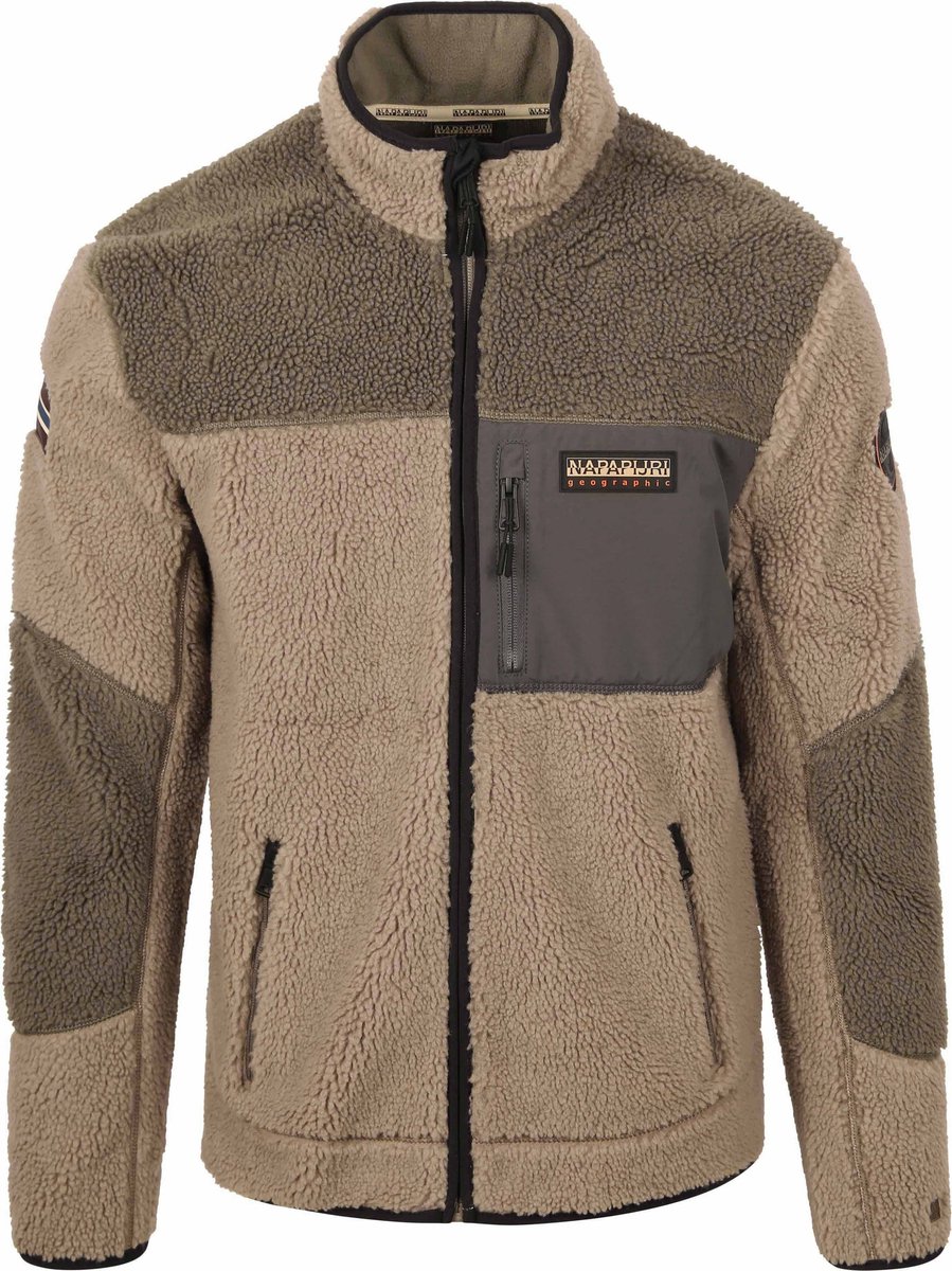 Napapijri Vest Yupik Fleece Nature – Heren Groen
