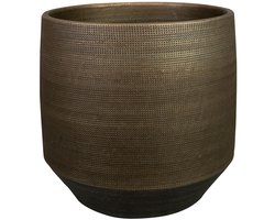 Ter Steege - Keramiek Bloempot - Bruin - D24 x H25 cm - Opening 21 cm