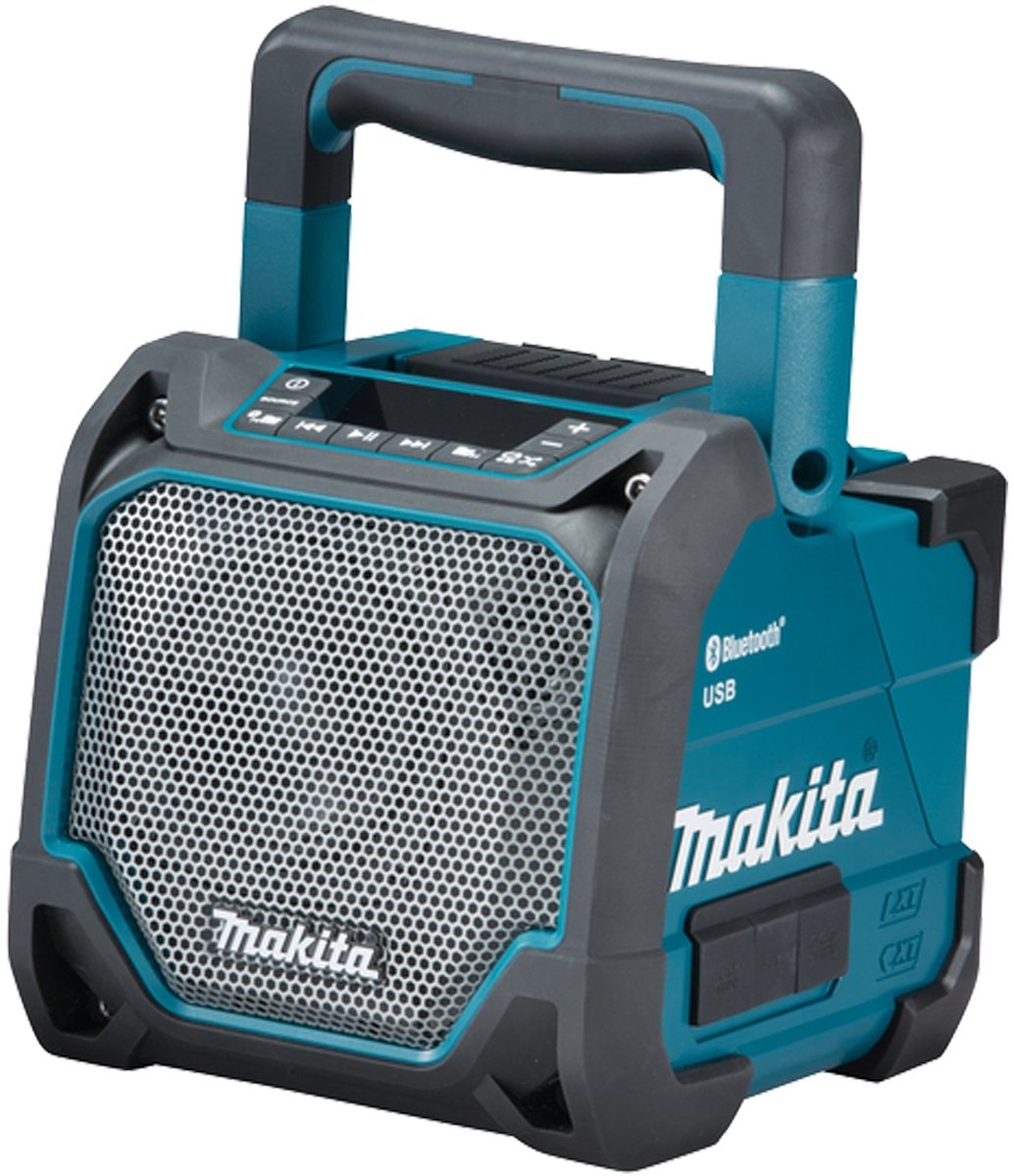 Makita DMR202 Bluetooth speaker met Mediaspeler