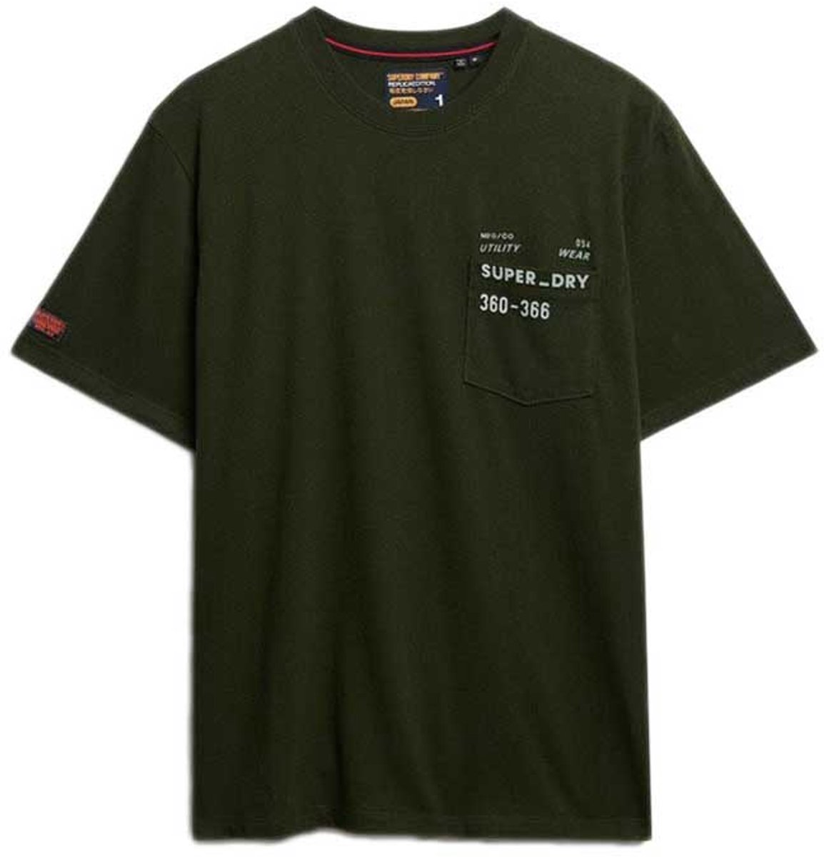 Superdry Utility T-shirt met losse pasvorm Heren T-shirts Groen