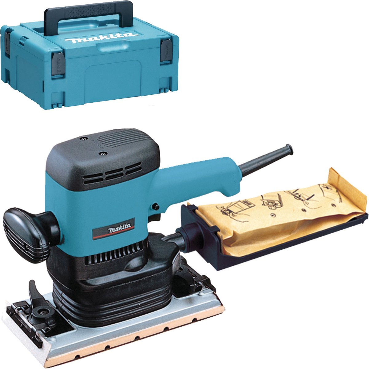 Makita 9046J Vlakschuurmachine 600 W in MAKPAC