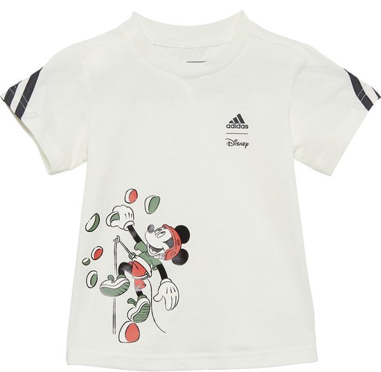 Adidas Disney Mickey Mouse T-shirt Met Korte Mouwen Wit 9-12 Months Jongens,Meisjes