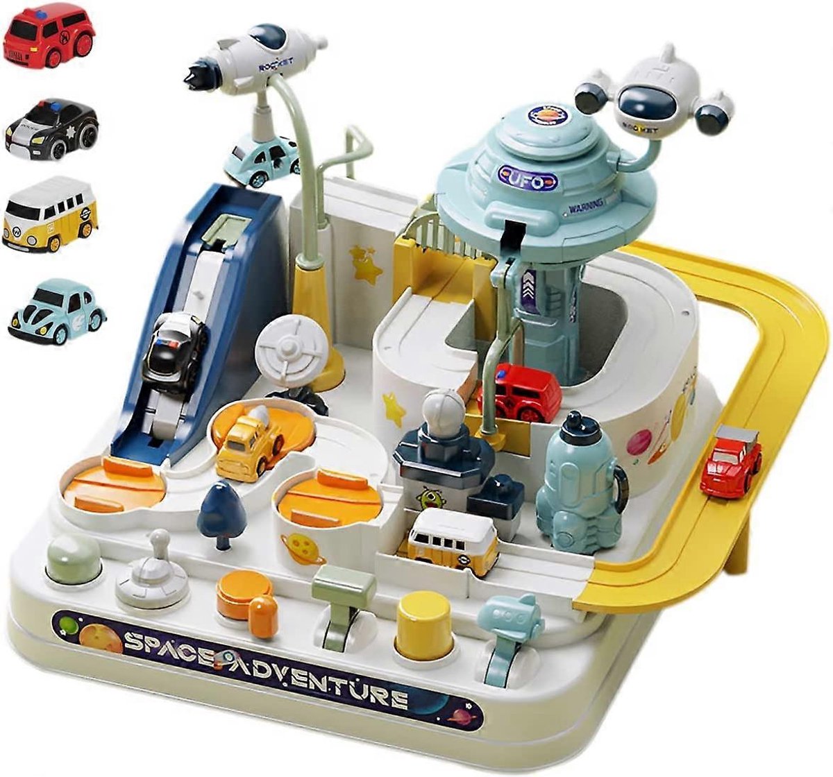 Educatief Ruimte Avonturenpark - STEM- Interactieve Racebaan Speelset - Perfect Cadeau