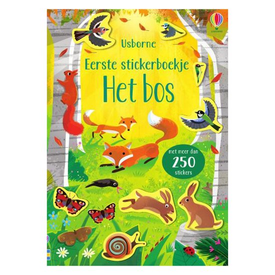 Eerste stickerboekje Het bos - cover