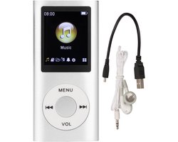 Mmgoqqt - Studenten MP3 Speler - Zilvergrijs - Bluetooth Host - Met Oortjes En Opladenkabel - 1 Stuk