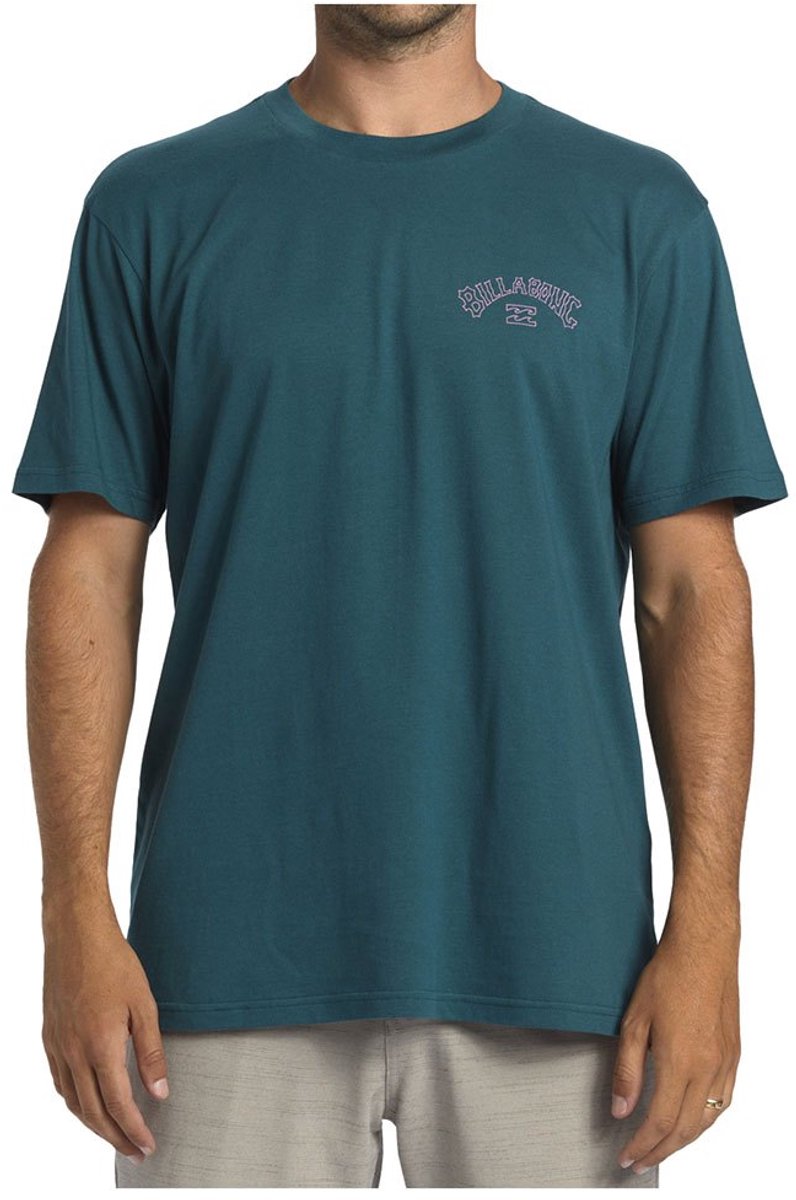 Billabong Arch Fill T-shirt Met Korte Mouwen S Man Turquoise