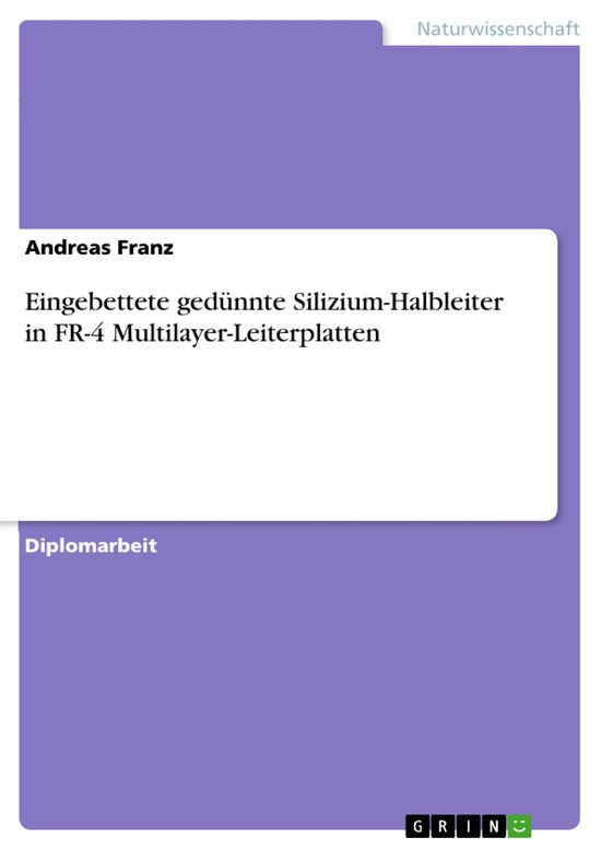 Eingebettete gedünnte Silizium-Halbleiter in FR-4 Multilaye ... - cover