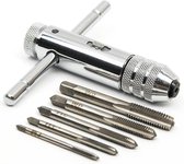 Allecto plus - Verstelbare T-greep ratelwiel metrische profielkraan - M3 M4 M5 M6 M8
