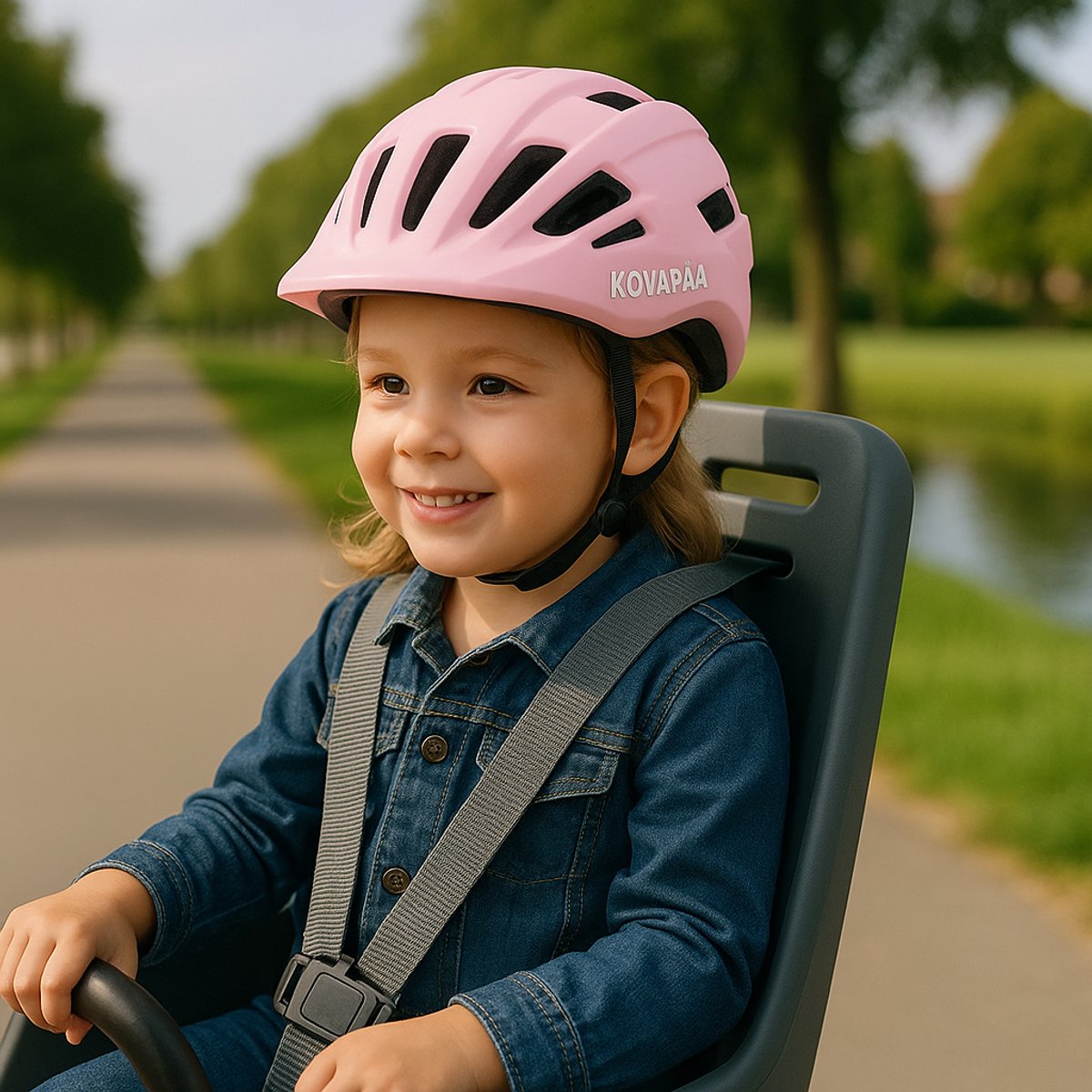 Køvapää® Lappi - Fietshelm Baby - Vanaf 9 Maanden - Maat 44-48 cm - XXS- Helm Baby - Roze – foto 6