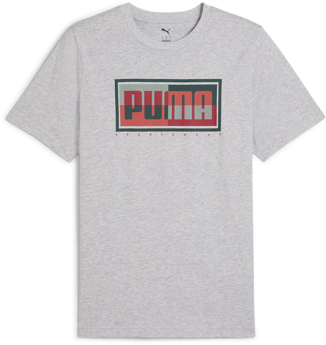 Puma Graphics Box T-shirt Met Korte Mouwen M Grijs