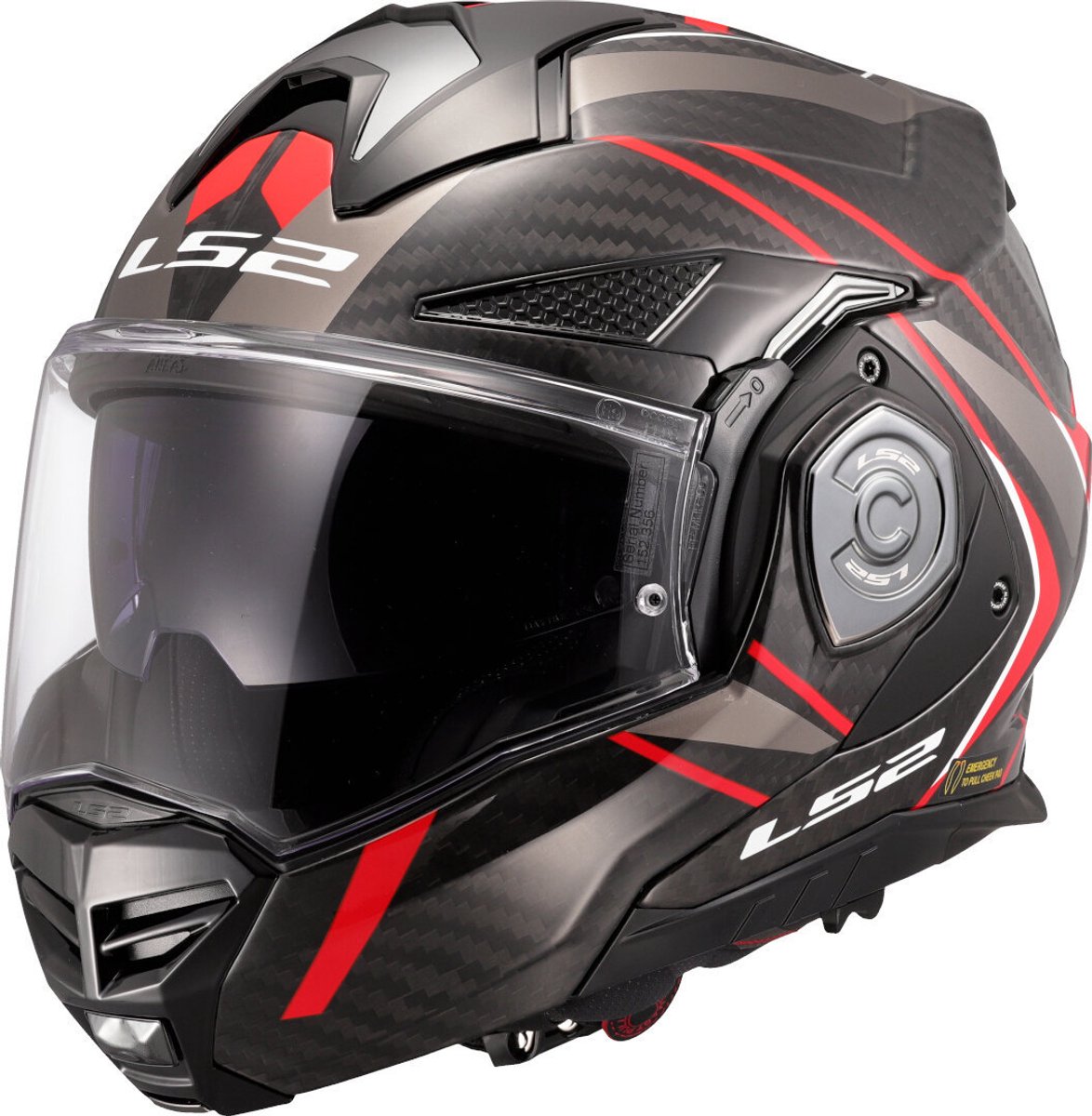 LS2 FF901 Advant X C Future II Rood 06 Systeemhelm - Helm