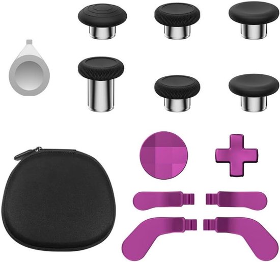 eXtremeRate Metall Thumbsticks für Xbox Series X/S, Kreis Muster Aluminium Analogsticks für Xbox