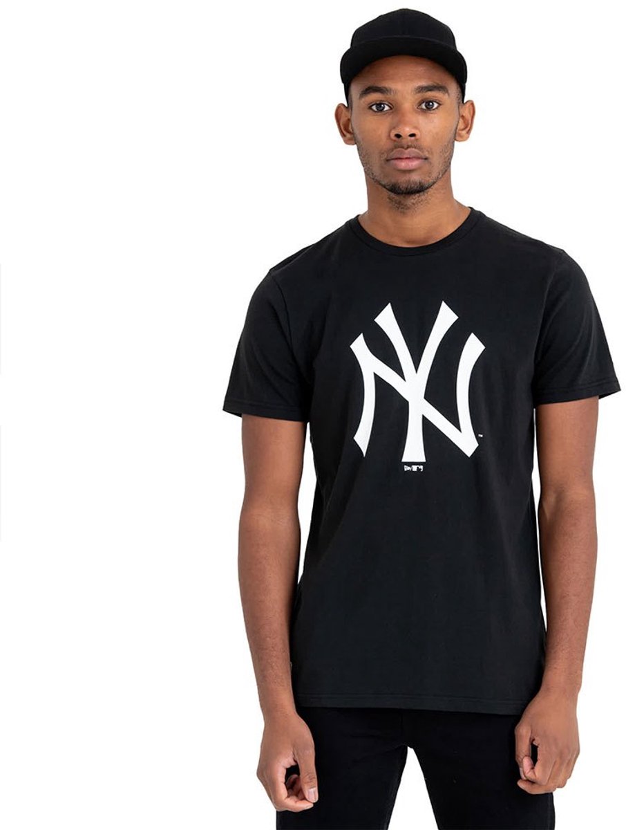 New Era Mlb Regular New York Yankees T-shirt Met Korte Mouwen Man Vrouw Zwart
