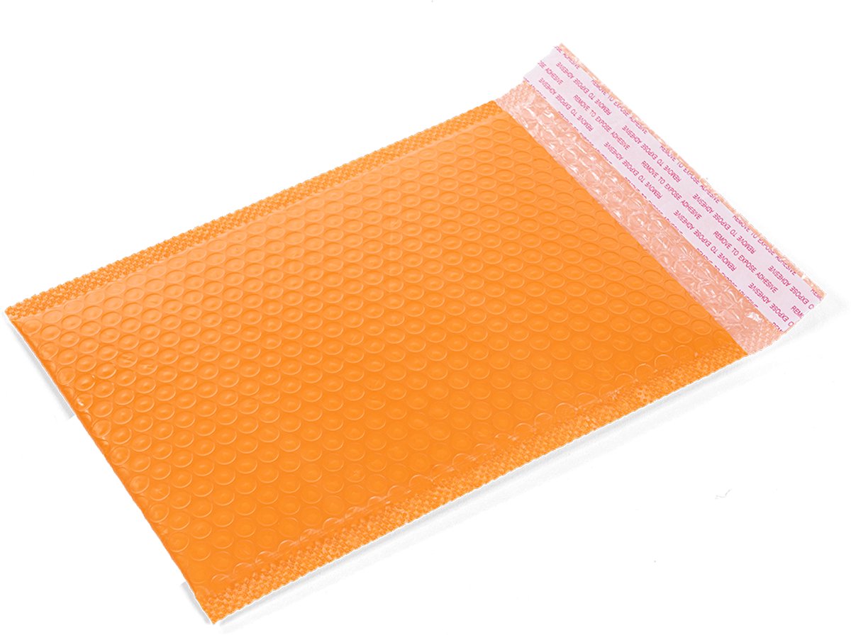 10 Bubbel Enveloppen A5 - Zacht Oranje - 23x18cm