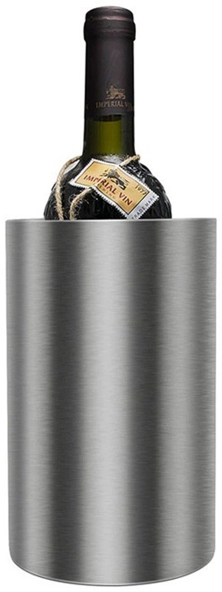 Wijnkoeler - Wijnkoeler - wijnkoelkast - Zilver Wijnaccessoires - wijn accessoires - Roestvrij staal - Zilver