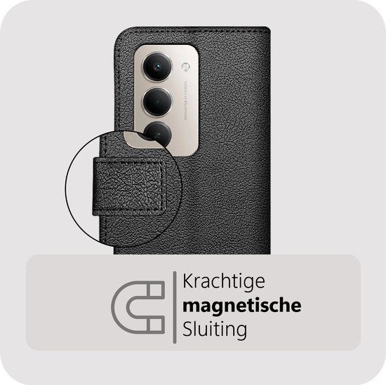Étui Cazy pour Sony Xperia 10 VII avec porte-cartes - Bookcase Classic - Zwart