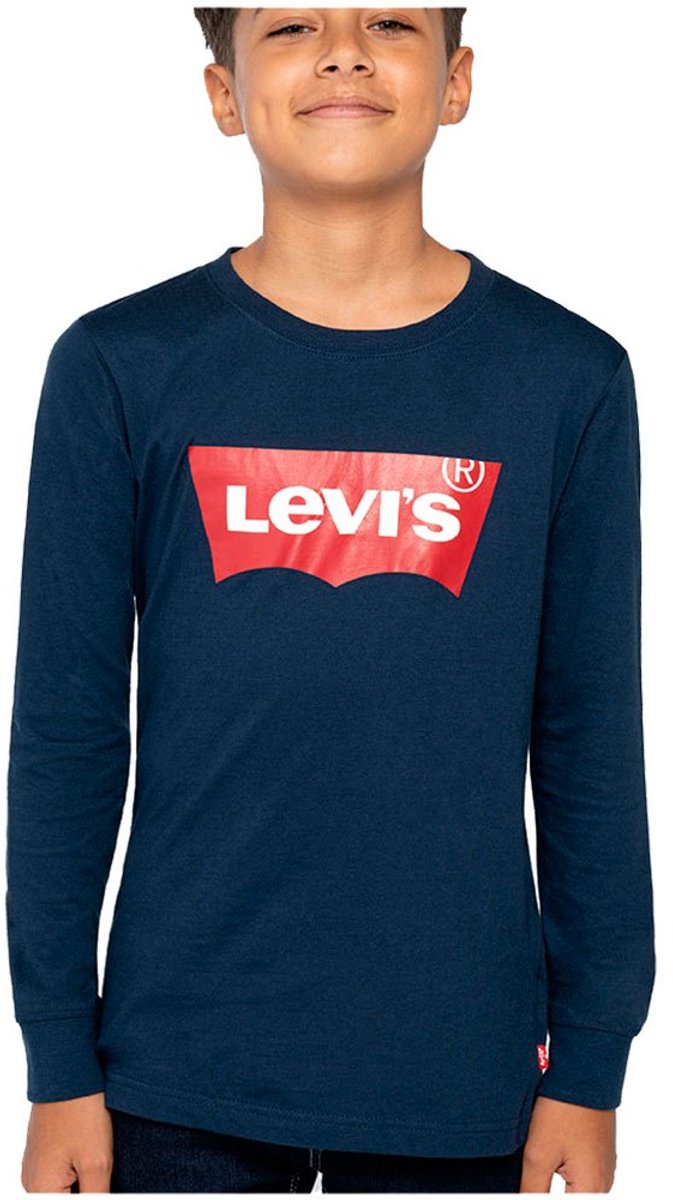 Levi´s ® Kids Batwing T-shirt Met Lange Mouwen 10 Years Kinderen Jurkje Blues